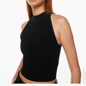 Aritzia Babaton Sculpt Knit Mockneck Halter